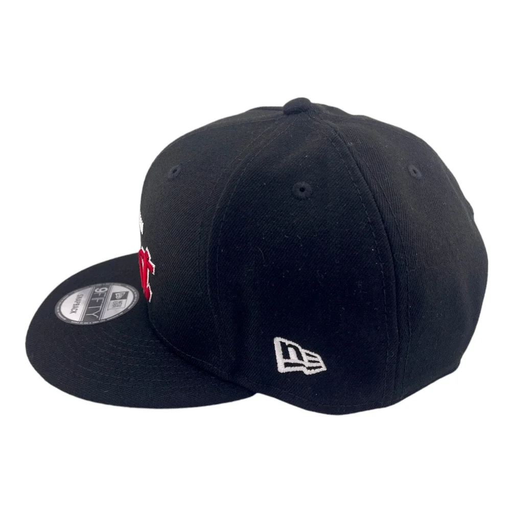 New Era Miami Heat Script‎ Up Logo Black/Grey UV NBA 9FIFTY Snapback Hat
